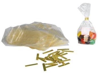 SACHETS DE CELLOPHANE ET FERMETURES À DÉCORER