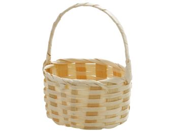 PANIER EN BAMBOU À DÉCORER Ovale