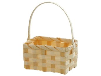 PANIER EN BAMBOU À DÉCORER Rectangulaire