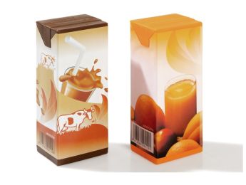 LOT DE 2 BRIQUES DE JUS DE FRUITS ET DE CHOCOLAT