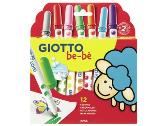 STIFTEN MET DIKKE PUNT Be-bè Etui met 12 stiften