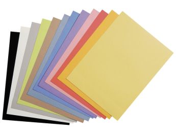 TASCHE MIT PAPIERBÖGEN CANSON 160 g helle Farben