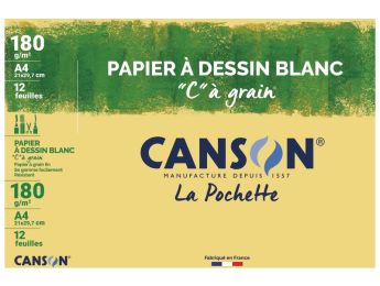 MAPPE CANSON Gekörntes Papier A4 180 g