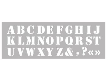 SCHABLONE Alphabet