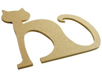 GRAND SUPPORT PLAT À DÉCORER Chat