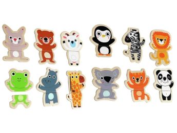 PUZZLE MAGNET Les animaux de la jungle