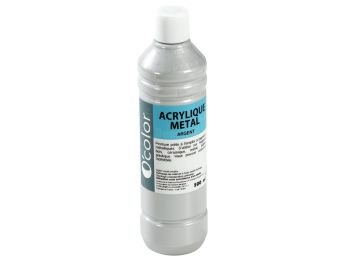 PEINTURE ACRYLIQUE MÉTALLISÉE - Flacon de 500 ml