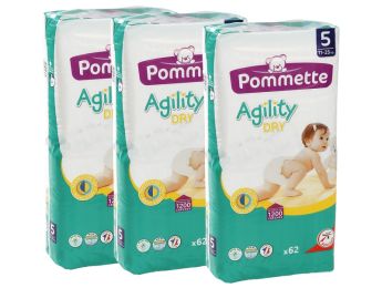 COUCHES JETABLES Pommette 3 PACKS Taille 5 - 11/25 kg