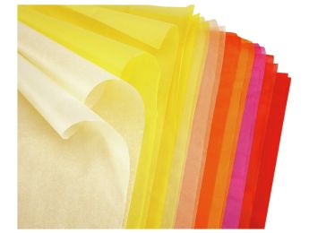 SEIDENPAPIER-BÖGEN 18 g Warme Farben