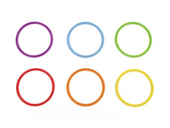 ﻿FLAT HOOP Ø 35 cm - MAXI PACK OF 6