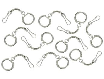 SCHLÜSSELANHÄNGERKETTEN Silber