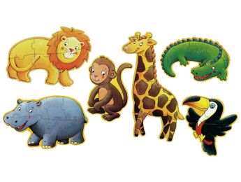 MES PREMIERS PUZZLES PROGRESSIFS GÉANTS Ouistiti et ses amis