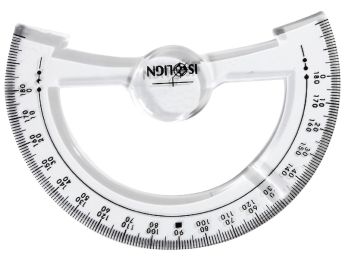 LOW-COST TRACING TOOL 180° PROTRACTOR