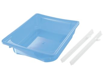 MATERIALKASTEN mit Schienen Höhe 9,5 cm