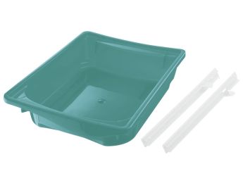 MATERIALKASTEN mit Schienen Höhe 9,5 cm