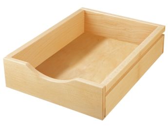 Materialkästen aus Holz, mit Schienen Höhe: 9,5 cm