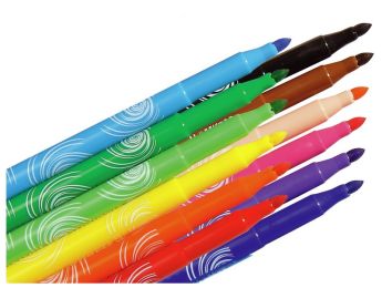 MEDIUM TIP FELT PENS Power x12