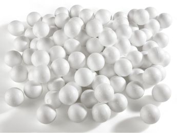 BALLEN VAN POLYSTYREEN OM TE VERSIEREN Ø 5 cm.