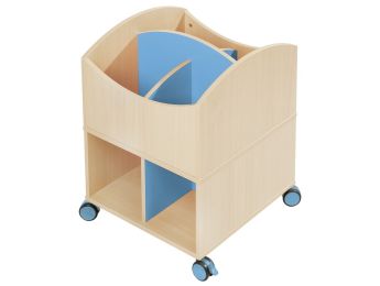 MAXI-BÜCHERKÄSTEN Mit Rollrädern