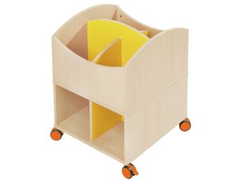MAXI-BÜCHERKÄSTEN Mit Rollrädern
