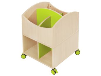 MAXI-BÜCHERKÄSTEN Mit Rollrädern