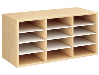 MEUBLE MÉLAMINÉ H: 51 cm - L: 105 cm 9 étagères