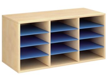 MEUBLE MÉLAMINÉ H: 51 cm - L: 105 cm 9 étagères