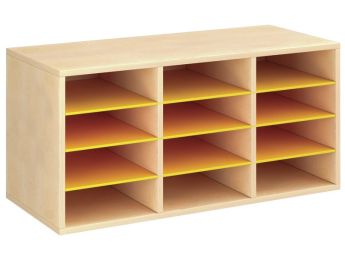 MEUBLE MÉLAMINÉ H: 51 cm - L: 105 cm 9 étagères