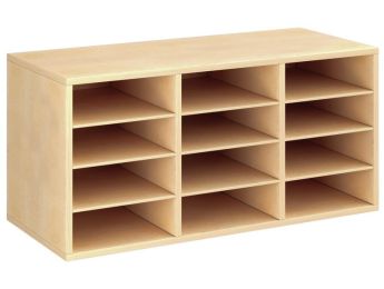 MEUBLE MÉLAMINÉ H: 51 cm - L: 105 cm 9 étagères