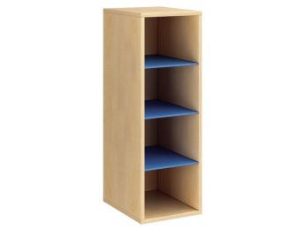 MEUBLE MÉLAMINÉ H: 102 cm - L: 36 cm 3 étagères