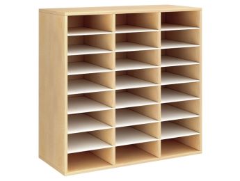 MEUBLE MÉLAMINÉ H: 102 cm - L: 105 cm 21 étagères