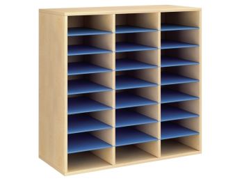MEUBLE MÉLAMINÉ H: 102 cm - L: 105 cm 21 étagères