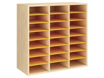 MEUBLE MÉLAMINÉ H: 102 cm - L: 105 cm 21 étagères