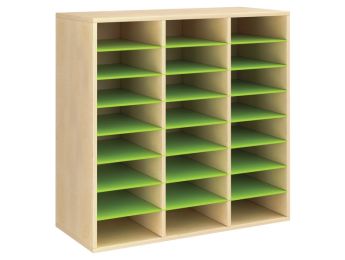 MEUBLE MÉLAMINÉ H: 102 cm - L: 105 cm 21 étagères