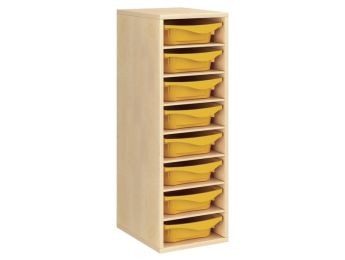 MÖBELSTÜCK MIT MELAMINBESCHICHTUNG H: 102 cm - L: 36 cm 8 Behälter - 7...