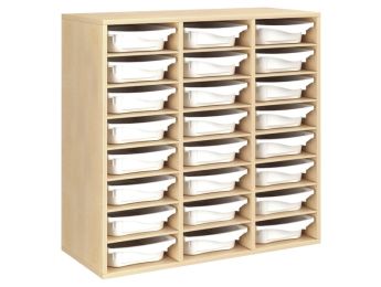 MÖBELSTÜCK MIT MELAMINBESCHICHTUNG H: 102 cm - L: 105 cm 24 Behälter - 21...