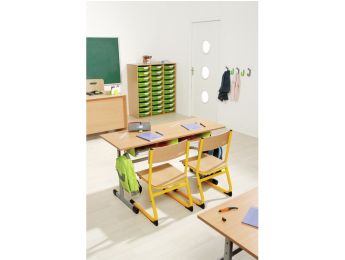MEUBLE MÉLAMINÉ H: 118 cm - L: 105 cm 30 bacs sur rails
