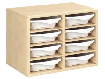 MÖBEL MIT MELAMINBESCHICHTUNG H: 51 cm - B: 70,5 cm 8 Behälter - 6...