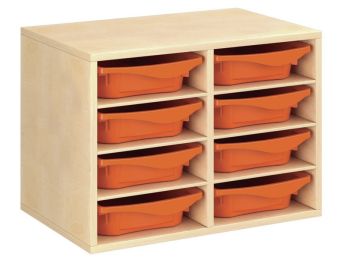 MÖBEL MIT MELAMINBESCHICHTUNG H: 51 cm - B: 70,5 cm 8 Behälter - 6...
