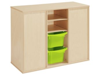 SET Stoppschienen (10 Behälter - 4 Bücherbretter)