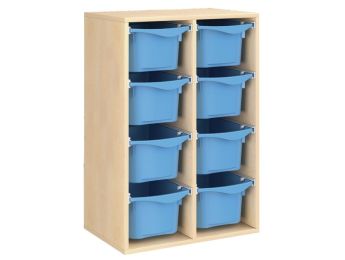 MÓVEL MELAMINADO A: 102 cm - C: 70,5 cm. 8 caixas em calhas