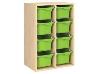 MEUBLE MÉLAMINÉ H: 102 cm - L: 70,5 cm 8 bacs sur rails