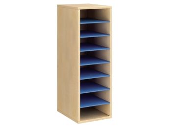 MEUBLE MÉLAMINÉ H: 102 cm - L: 36 cm 7 étagères