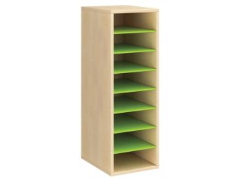 MEUBLE MÉLAMINÉ H: 102 cm - L: 36 cm 7 étagères