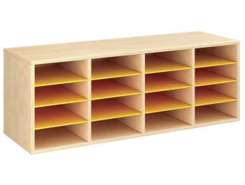 MEUBLE MÉLAMINÉ H: 51 cm - L: 139 cm 12 étagères