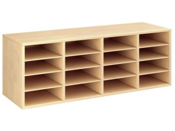 MEUBLE MÉLAMINÉ H: 51 cm - L: 139 cm 12 étagères
