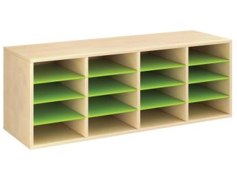 MEUBLE MÉLAMINÉ H: 51 cm - L: 139 cm 12 étagères