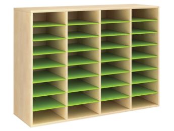 GEMELAMINEERD MEUBEL H: 102 cm - L: 139 cm 28 plankjes