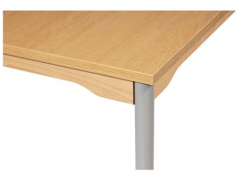 GELUIDDEMPENDE TAFEL - ONDERSTEL OP WIELTJES - Rechthoekig 160 x 80 cm