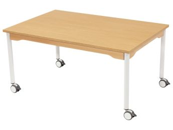 TABLE INSONORISÉE - PIÉTEMENT À  ROULETTES - Rectangle 120x80 cm